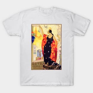 Sevilla - Seville, Spain Poster for the 1932  Holy Week Spring Festival T-Shirt